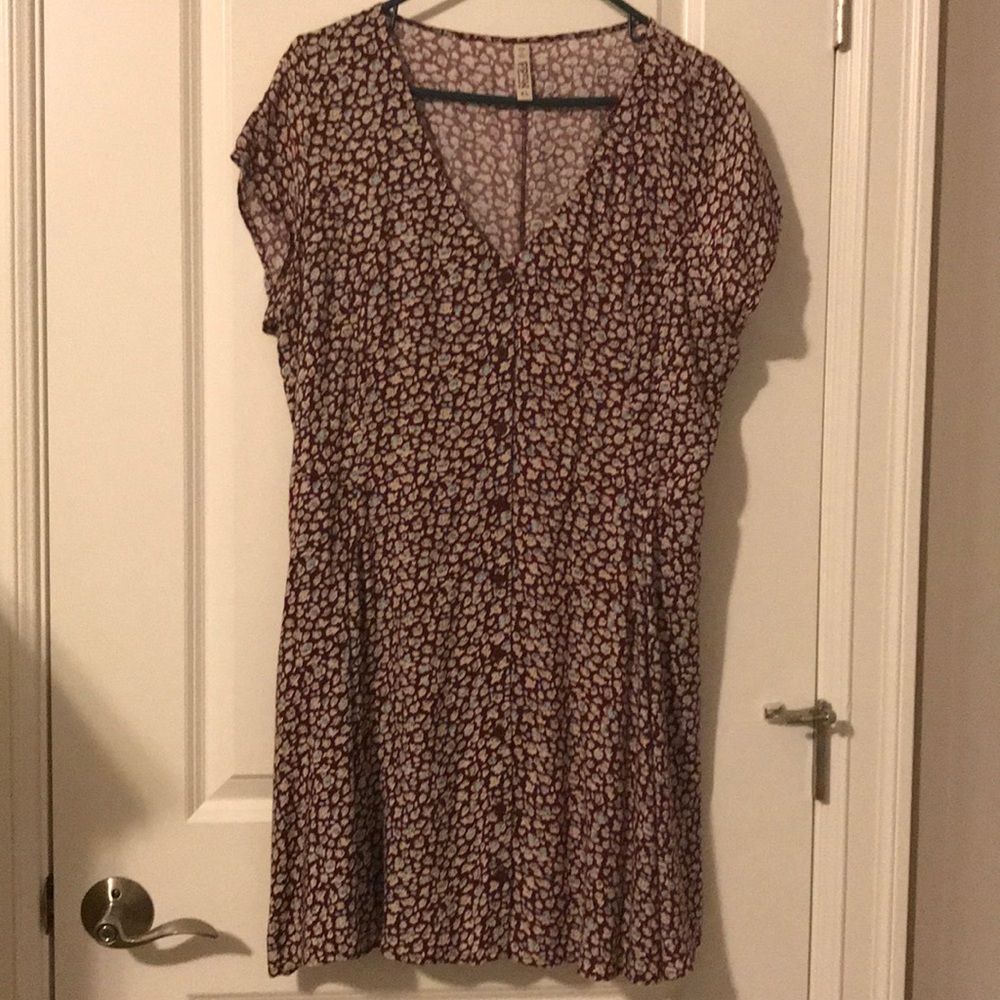 Cotton button front dress